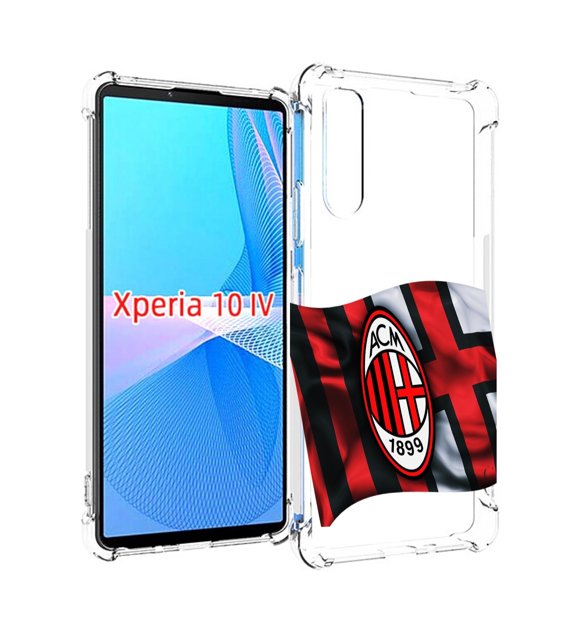 

Чехол MyPads фк милан мужской для Sony Xperia 10 IV (10-4), Прозрачный, Tocco