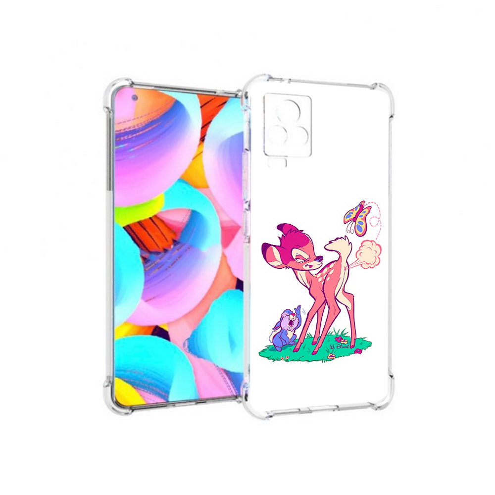

Чехол MyPads Tocco для Vivo IQOO 7 смешной олененок, Прозрачный, Tocco
