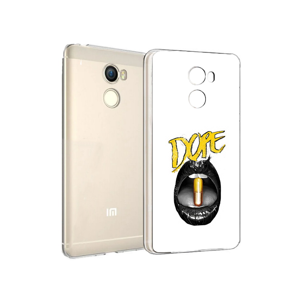 

Чехол MyPads Tocco для Xiaomi Redmi 4 губы (PT47306.287.303), Прозрачный, Tocco