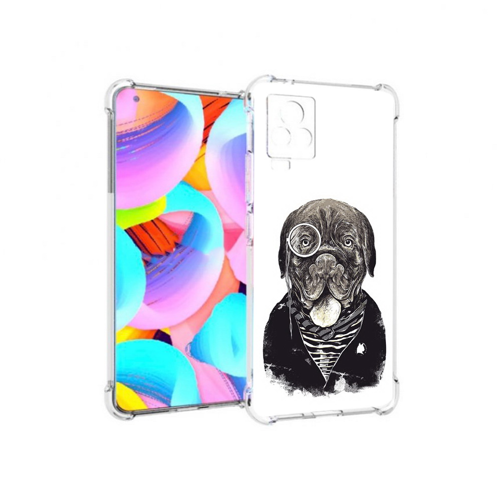 

Чехол MyPads Tocco для Vivo IQOO 7 солидный песик, Прозрачный, Tocco