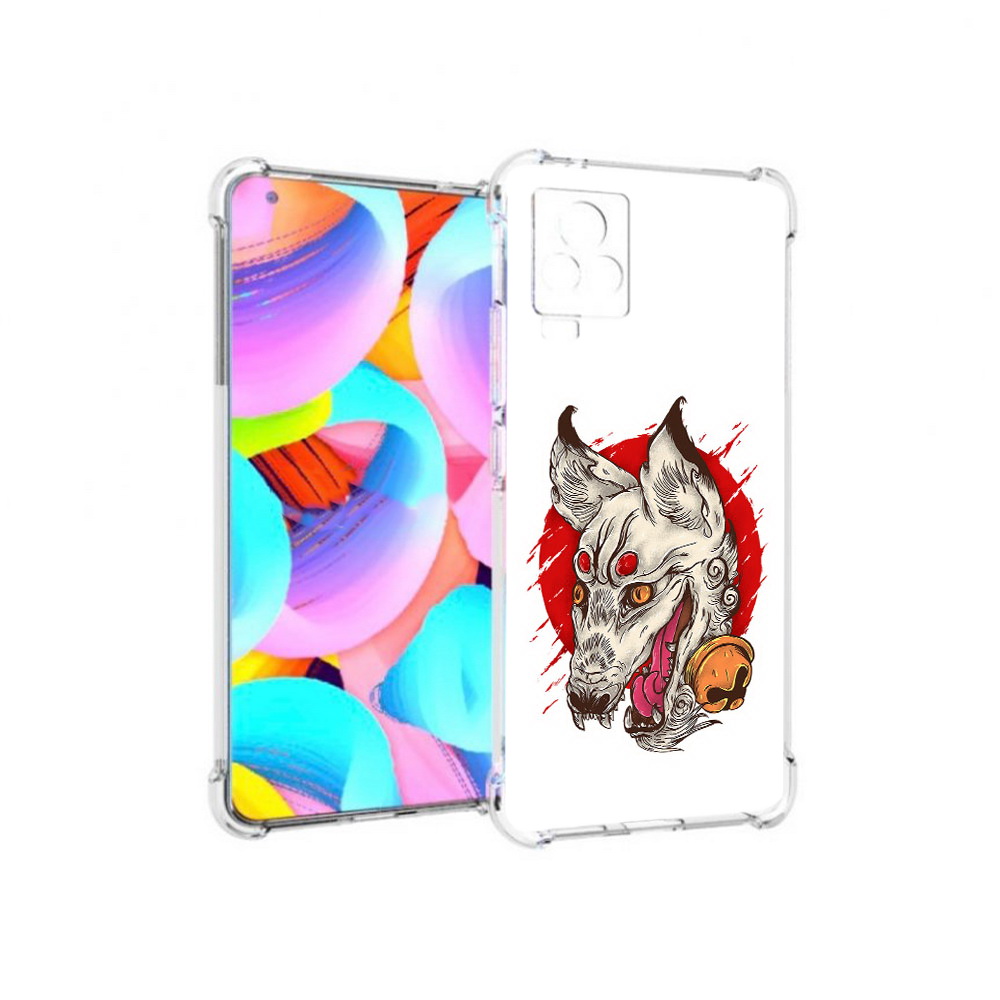 

Чехол MyPads Tocco для Vivo IQOO 7 страшная собака, Прозрачный, Tocco