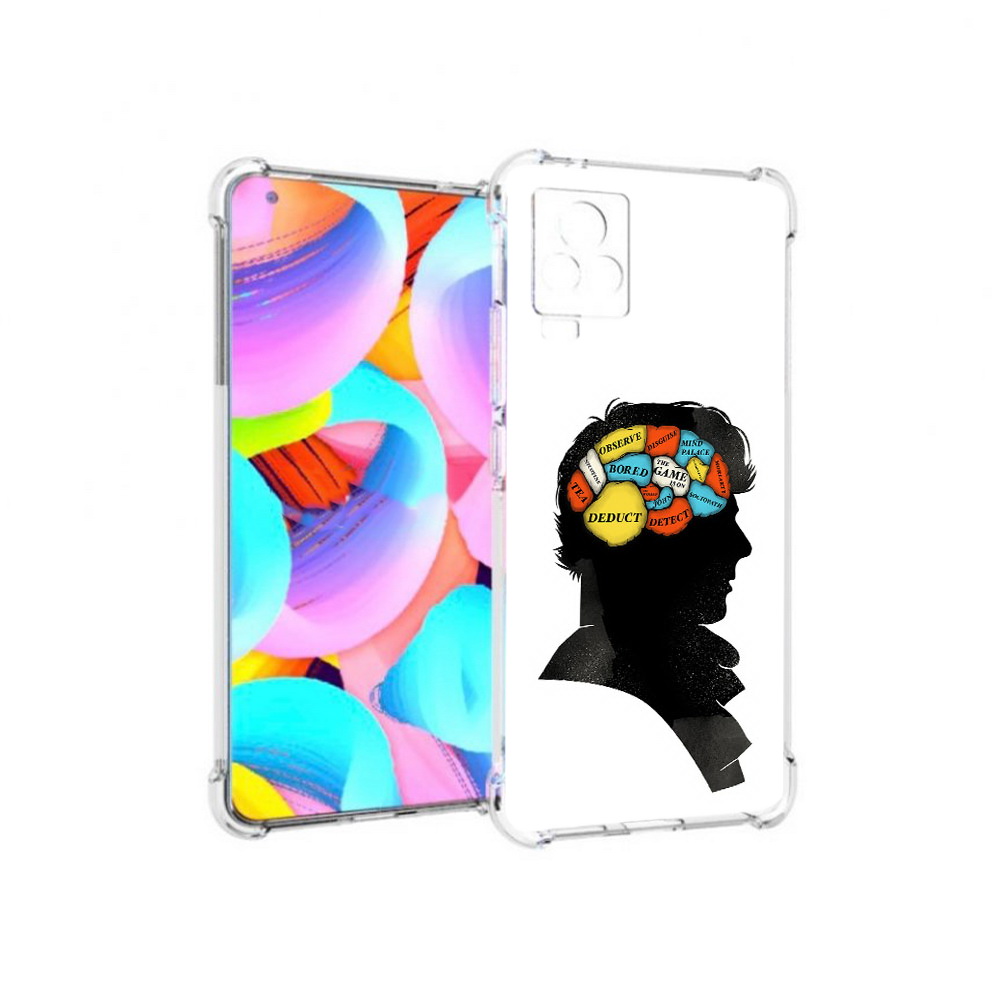 

Чехол MyPads Tocco для Vivo IQOO 7 темный рисунок, Прозрачный, Tocco