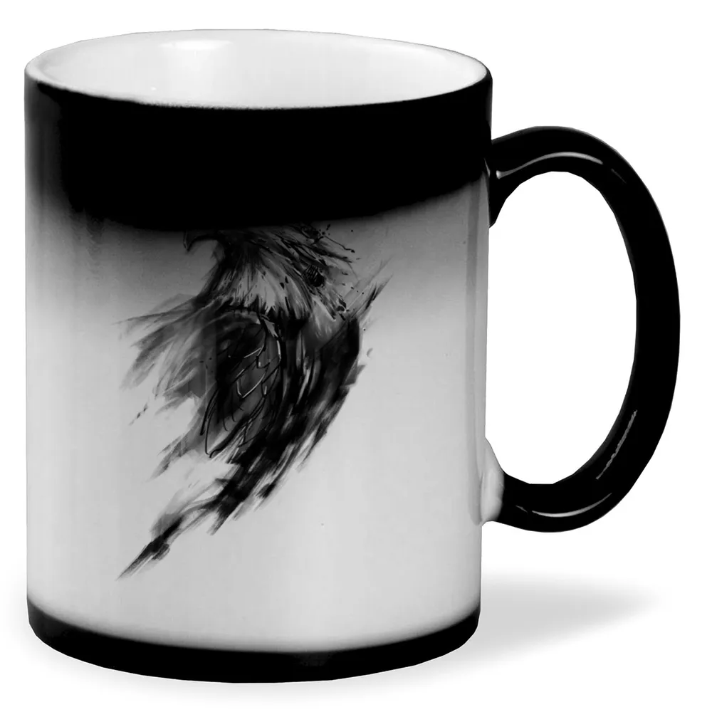 

Кружка CoolPodarok Птицы Орёл рисунок чб