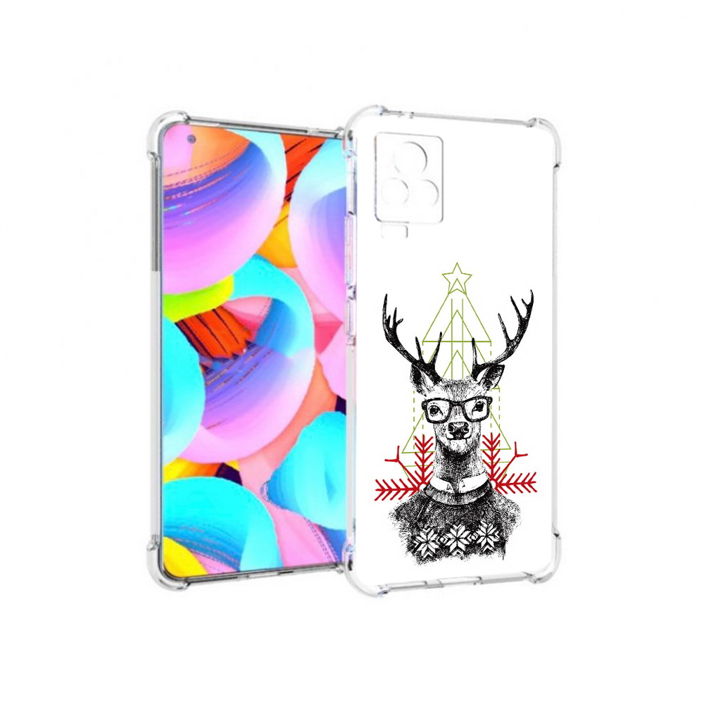 

Чехол MyPads Tocco для Vivo IQOO 7 умный олень, Прозрачный, Tocco