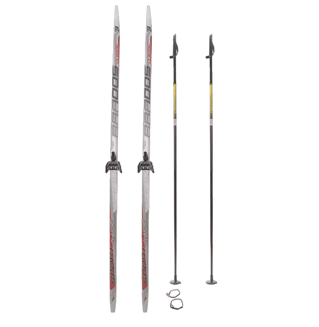 

Комплект лыжный ЦСТ 195/155 (+/-5 см), крепление SNS, Белый;красный;черный, Trek Delta + SNS Wax с палками