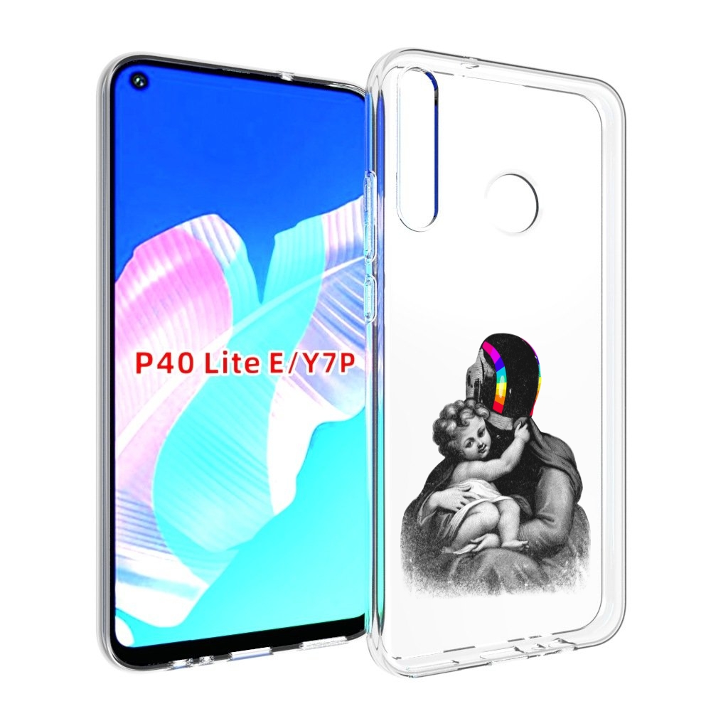 

Чехол бампер MyPads защитник в шлеме для Huawei P40 Lite E., Прозрачный, Tocco