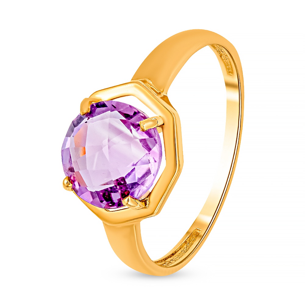 

Кольцо из золота р. , 585Gold 201013659, аметист, 201013659