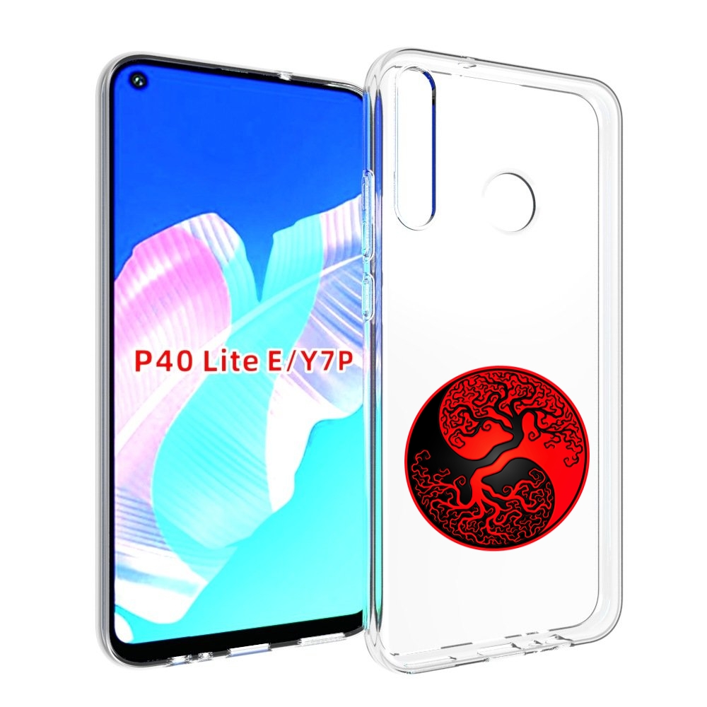 

Чехол бампер MyPads инь янь дерево для Huawei P40 Lite E., Прозрачный, Tocco