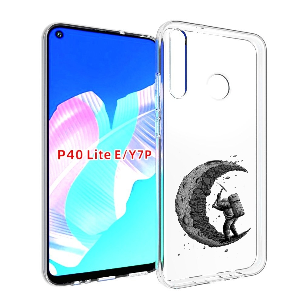 

Чехол бампер MyPads камненная луна для Huawei P40 Lite E., Прозрачный, Tocco