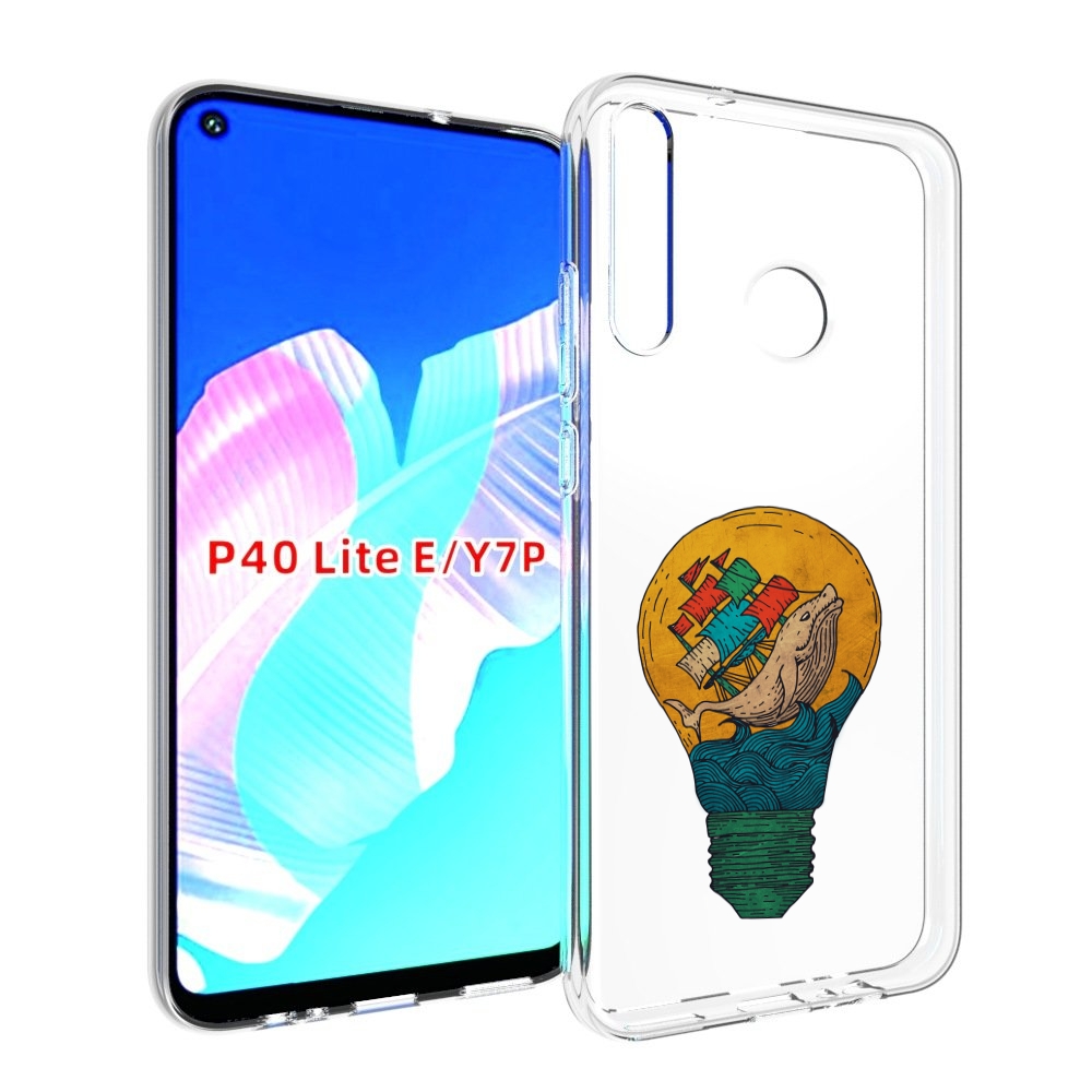 

Чехол бампер MyPads кит в лампочке с парусами для Huawei P40 Lit, Прозрачный, Tocco