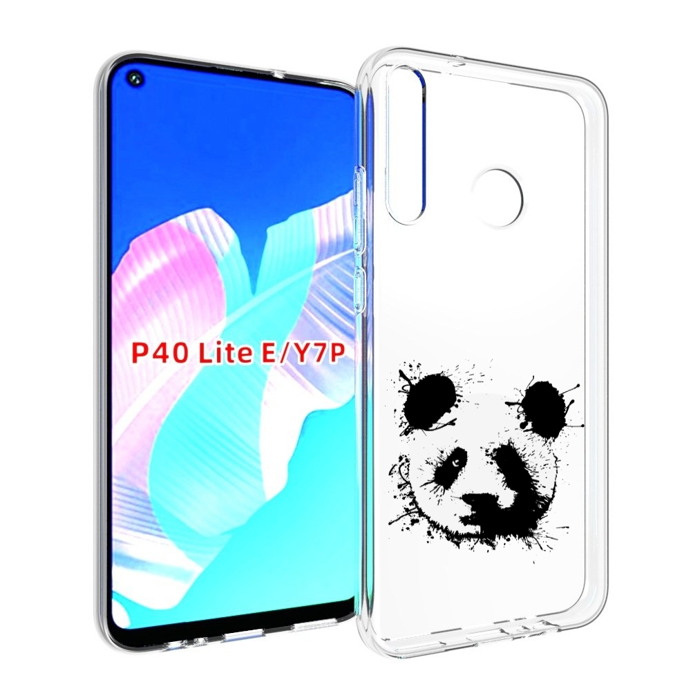 

Чехол бампер MyPads клякса-панда для Huawei P40 Lite E., Прозрачный, Tocco