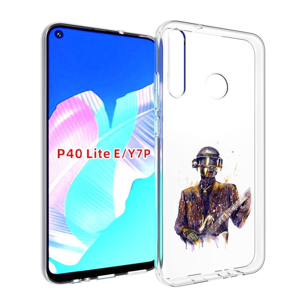 

Чехол бампер MyPads космо-гитарист для Huawei P40 Lite E., Прозрачный, Tocco