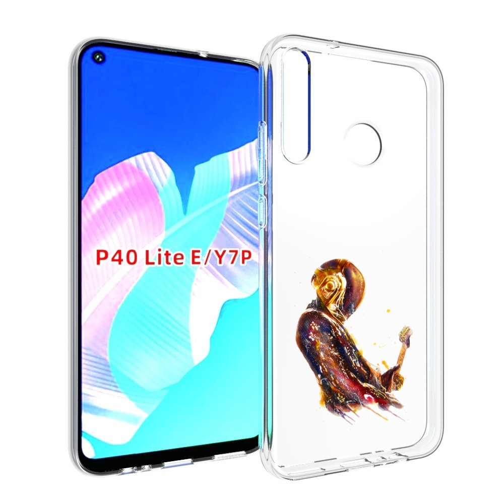 

Чехол бампер MyPads космо-музыкант для Huawei P40 Lite E., Прозрачный, Tocco