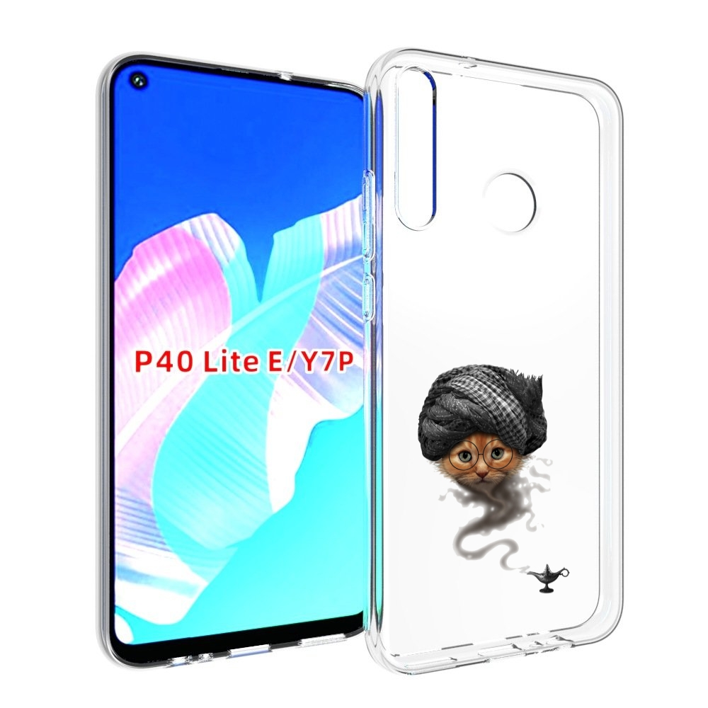 Чехол бампер MyPads кот джин для Huawei P40 Lite E.