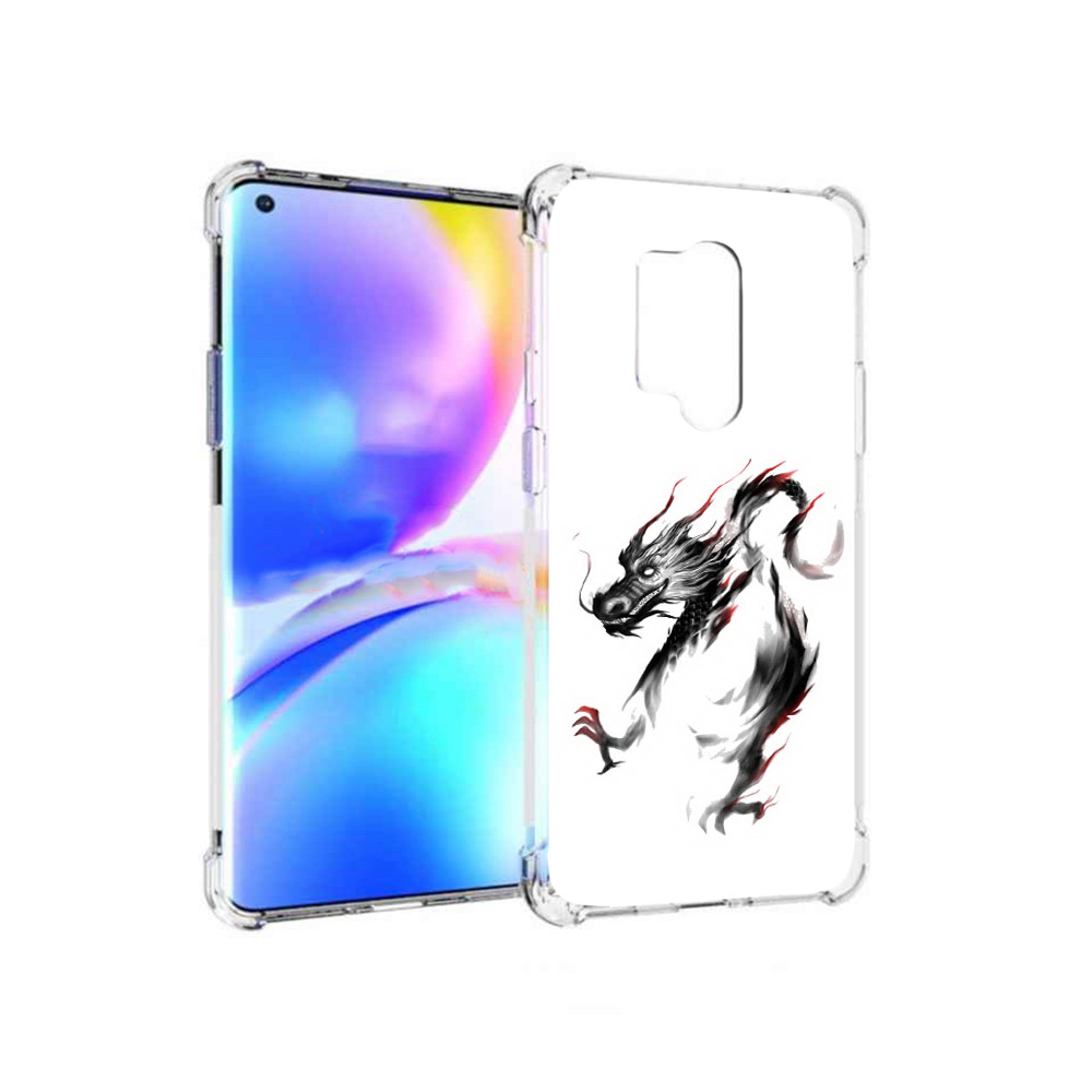 

Чехол MyPads Tocco для OnePlus 8 Pro черный дракон (PT148281.139.690), Прозрачный, Tocco