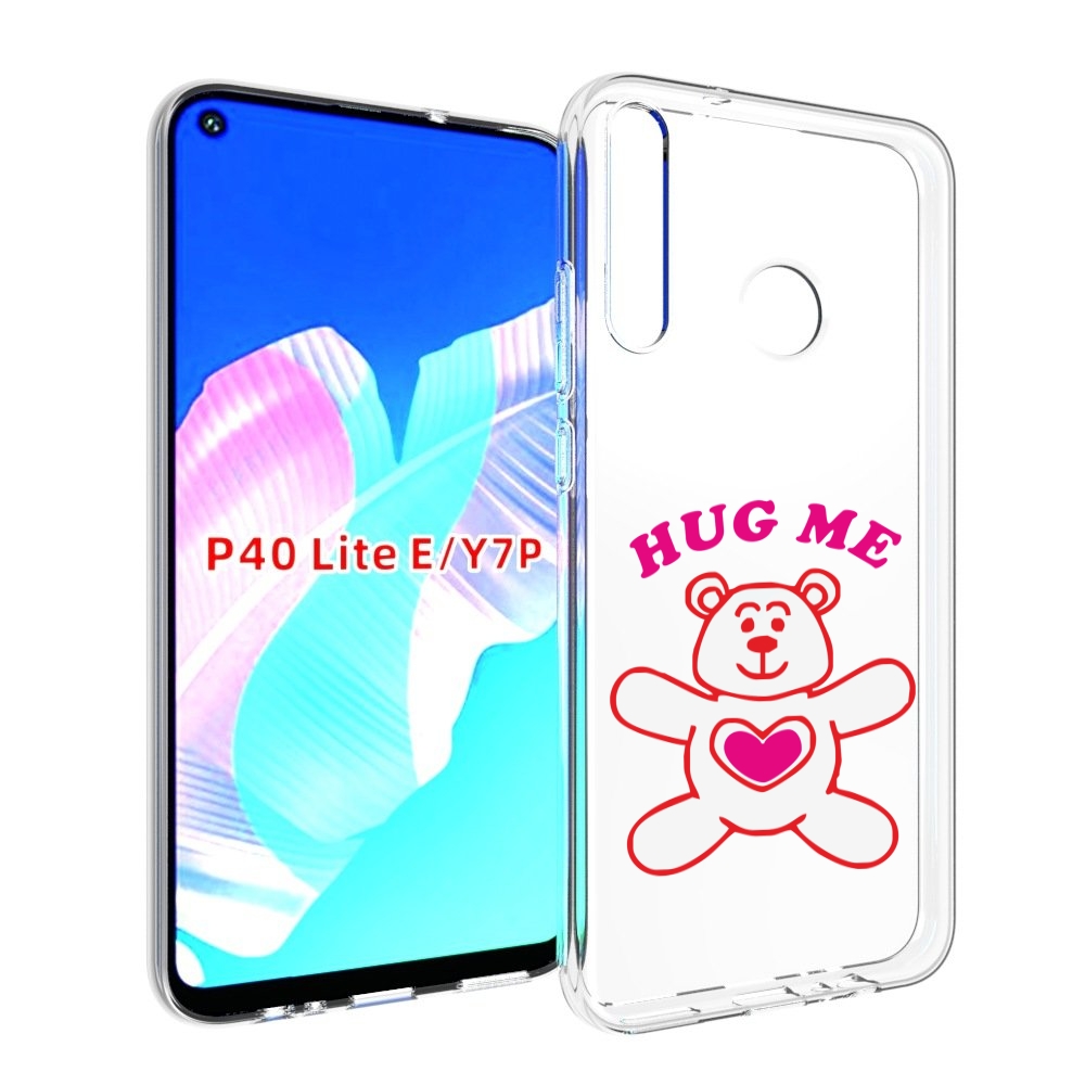 

Чехол бампер MyPads 14 февраля обними меня для Huawei P40 Lite E, Прозрачный, Tocco