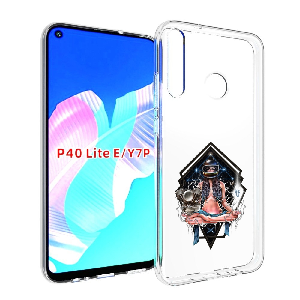 

Чехол бампер MyPads красивая девушка в шлеме для Huawei P40 Lite, Прозрачный, Tocco