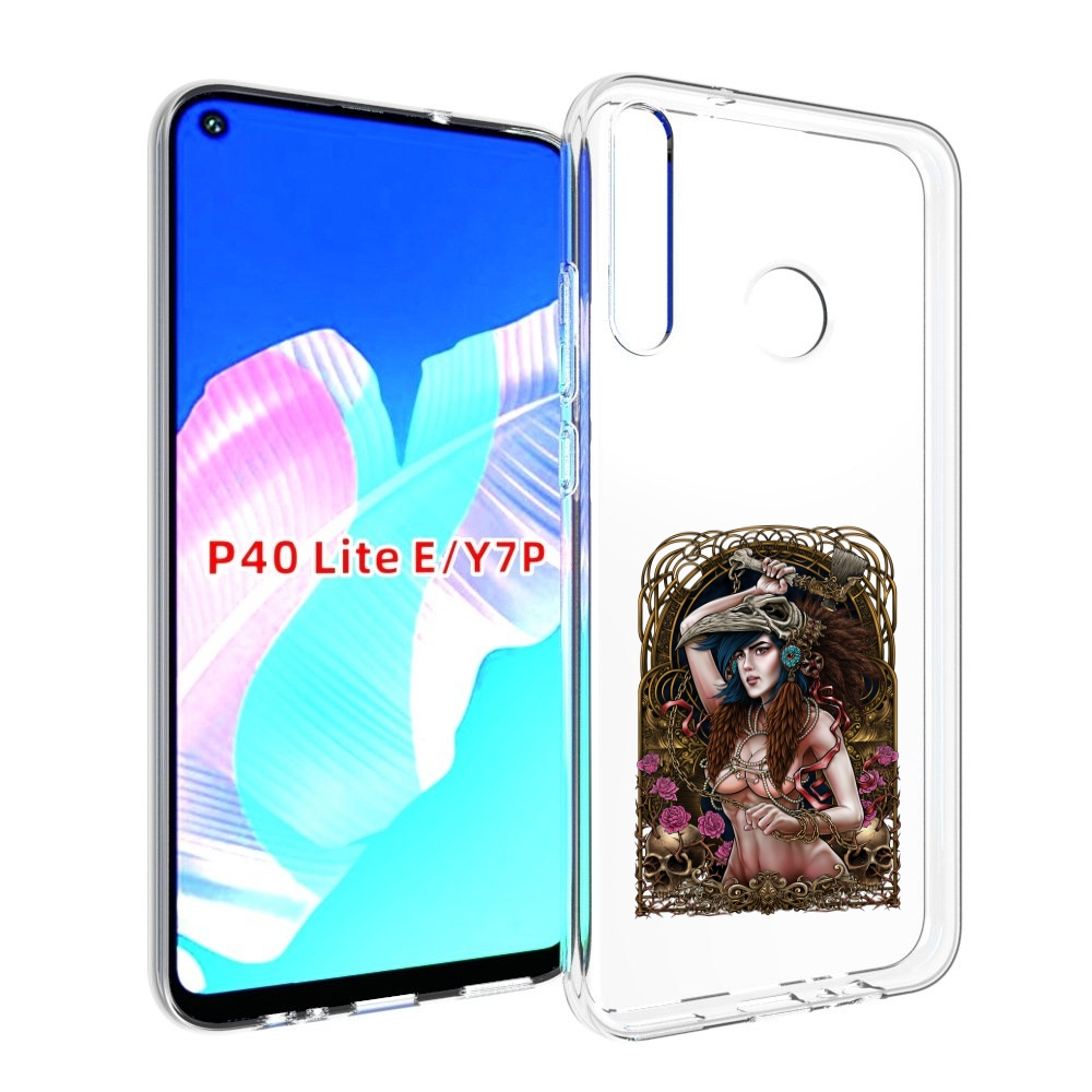 

Чехол бампер MyPads красивая девушка рисунок для Huawei P40 Lite, Прозрачный, Tocco