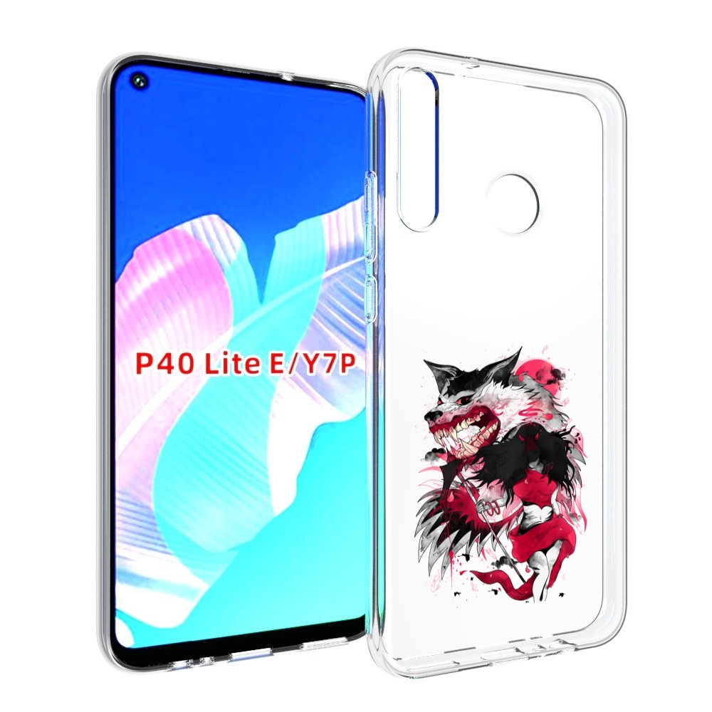 

Чехол бампер MyPads красная шапочка для Huawei P40 Lite E., Прозрачный, Tocco