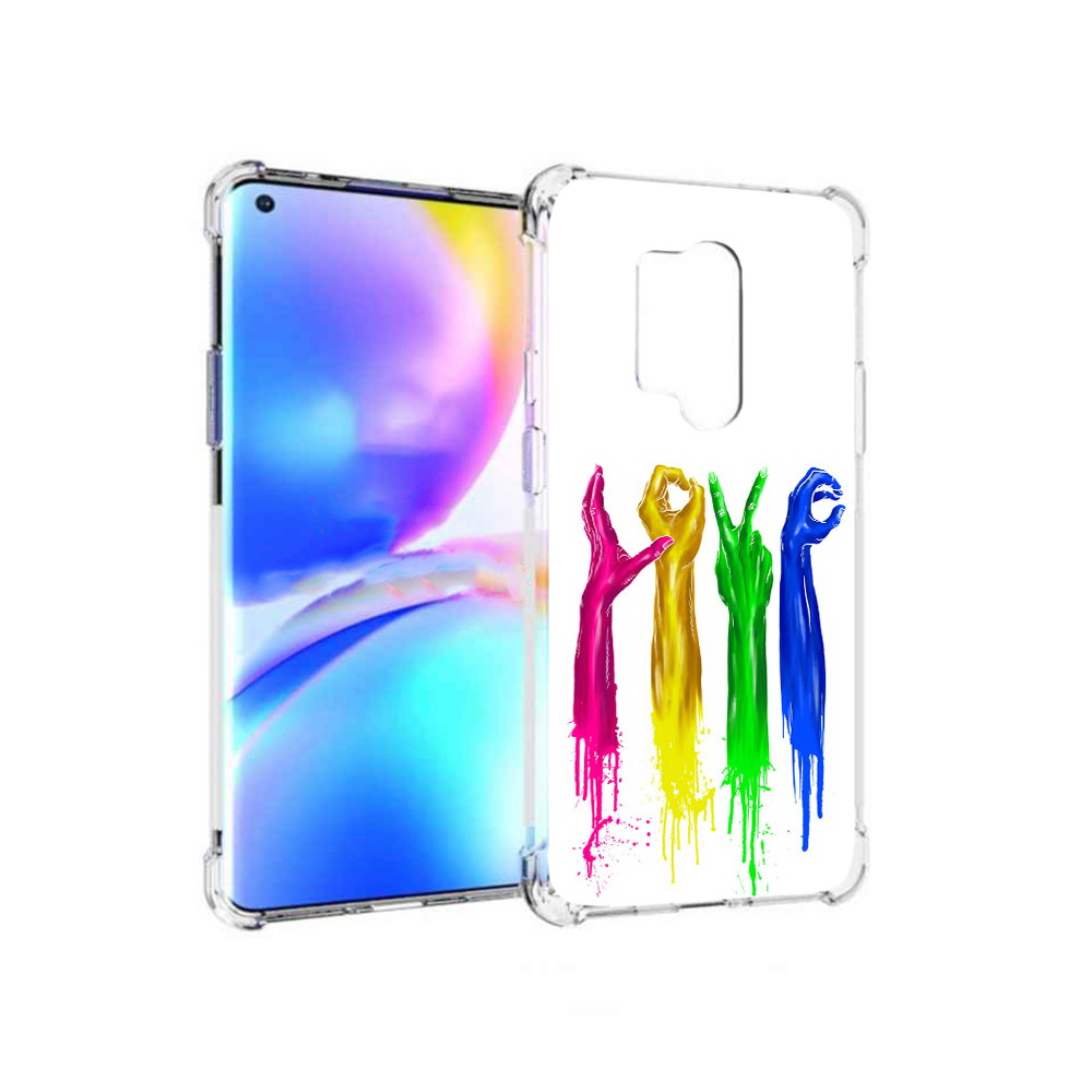 

Чехол MyPads Tocco для OnePlus 8 Pro яркие руки love (PT148281.139.707), Прозрачный, Tocco