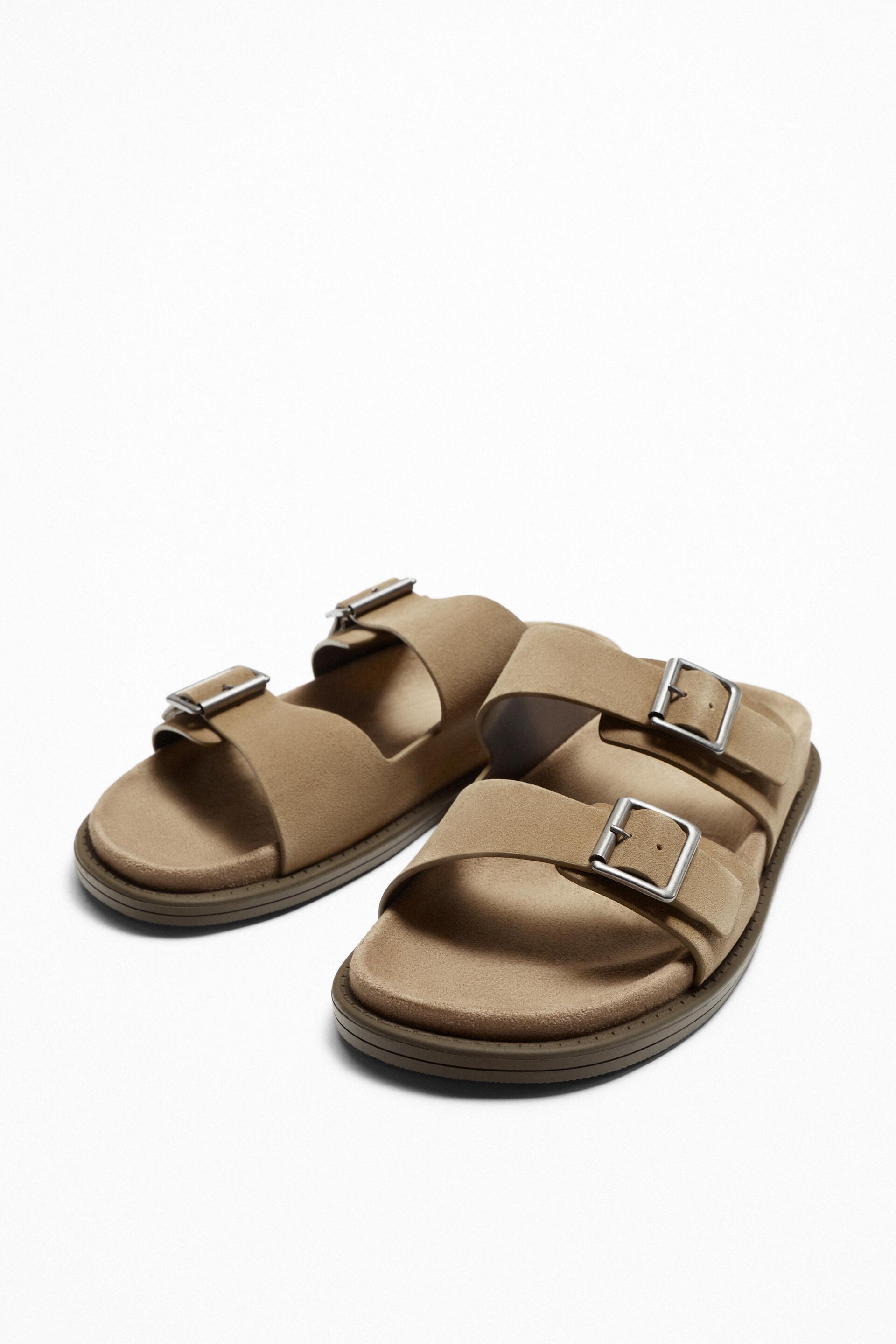 

Сланцы мужские ZARA 12701120 бежевые 39 EU (доставка из-за рубежа), 12701120