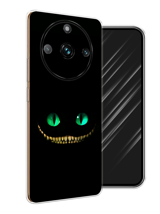 

Чехол Awog на Realme 11 "Зеленоглазый чеширский кот", Черный, 2514150-10