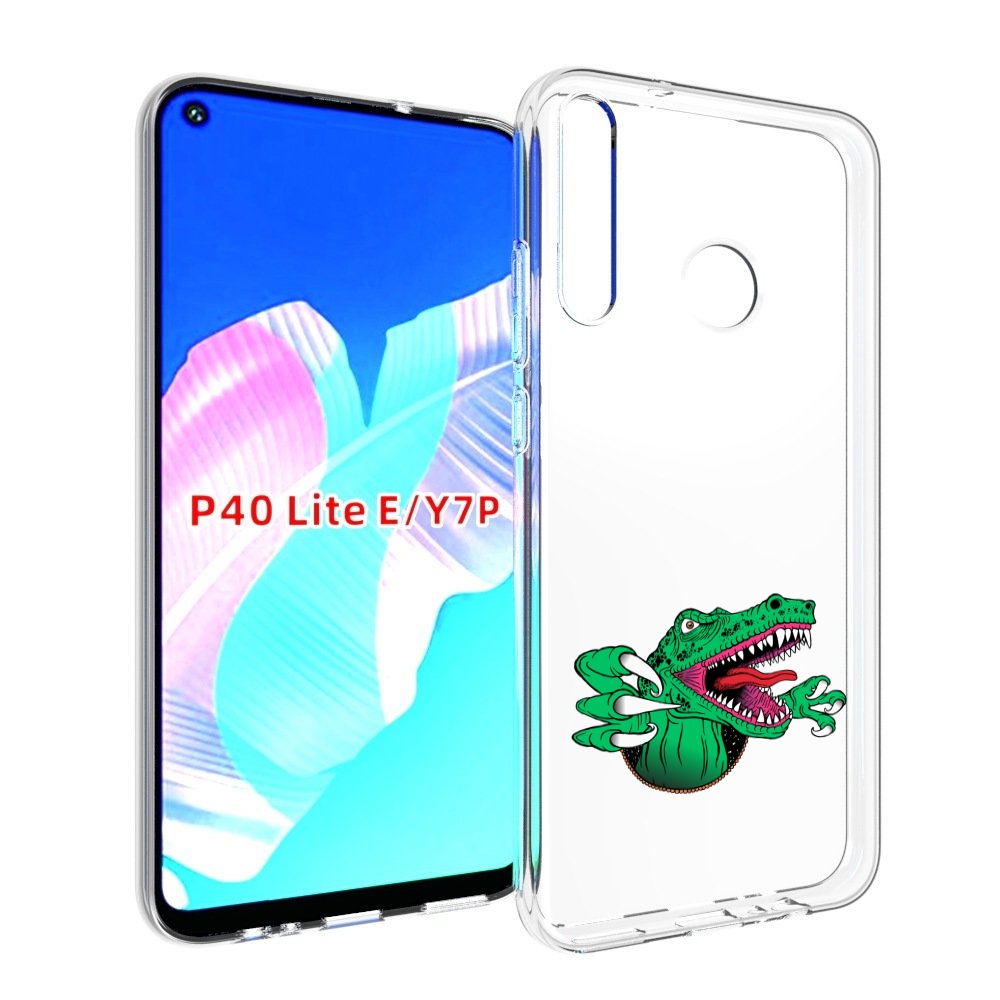 

Чехол бампер MyPads крокодил для Huawei P40 Lite E., Прозрачный, Tocco