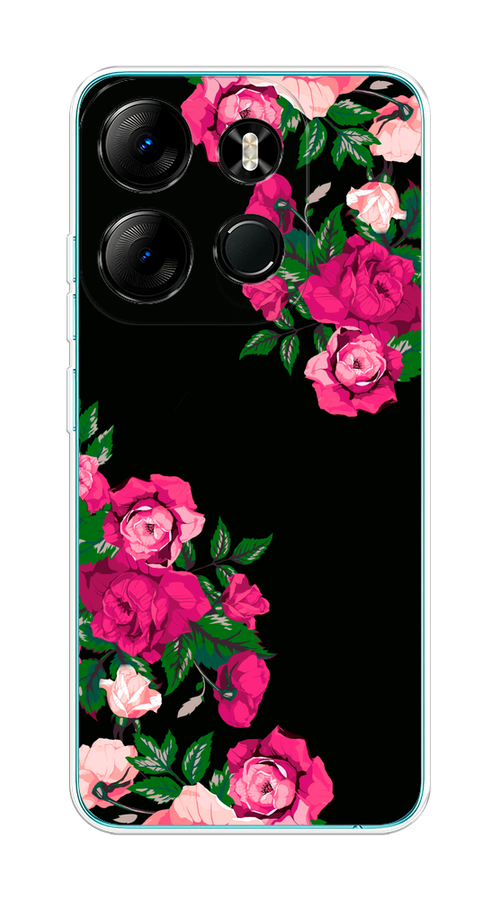 

Чехол на Tecno Spark Go 2023/Pop 7 Pro "Розы фуксия", 303150-1