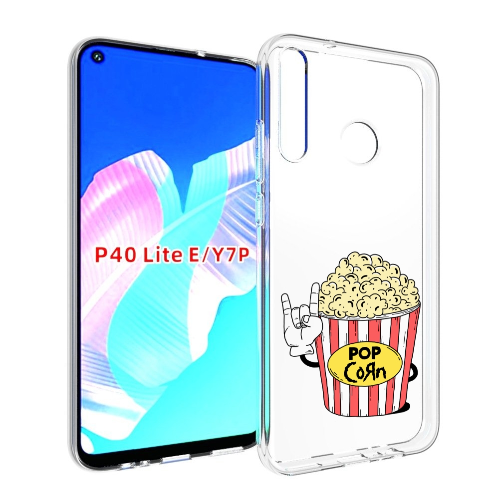 

Чехол бампер MyPads крутой попкорн для Huawei P40 Lite E., Прозрачный, Tocco