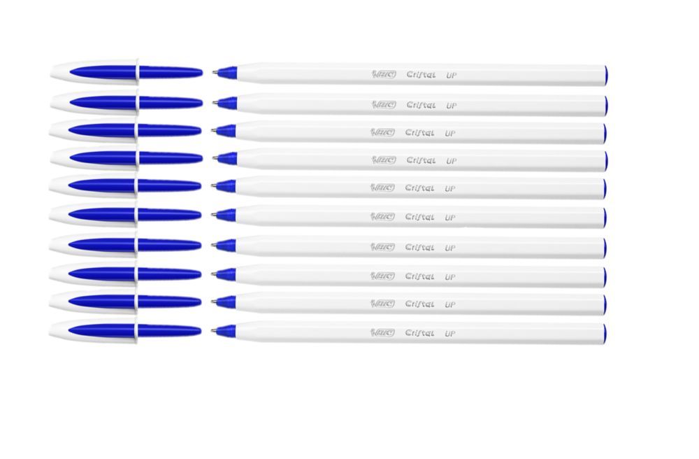 

Набор 10 шт. Ручка шариковая Bic Cristal Up синяя, 1,2мм