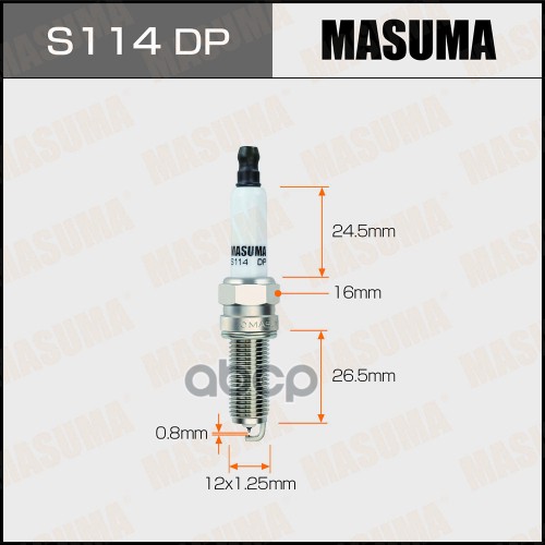 

Свеча зажигания MASUMA DOUBLE PLATINUM (PLKR7B8E)