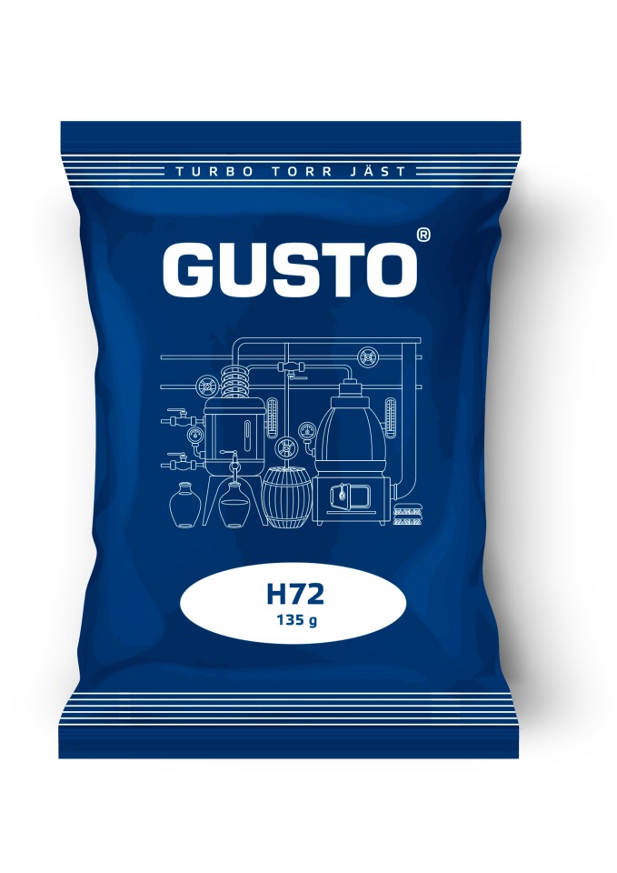 фото Спиртовые турбо дрожжи gusto h72, 135гр