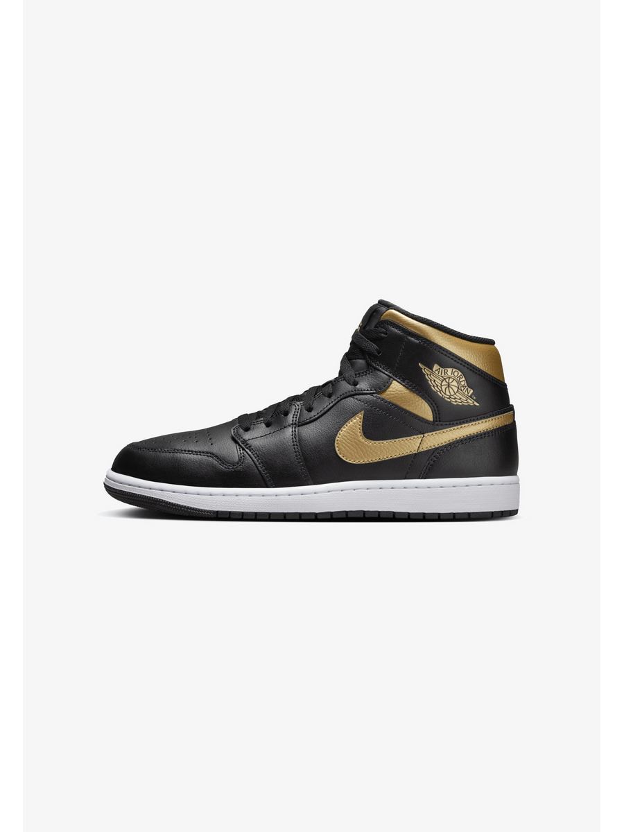 

Кеды мужские Jordan Air Jordan 1 Mid черные 47.5 EU, Черный, Air Jordan 1 Mid