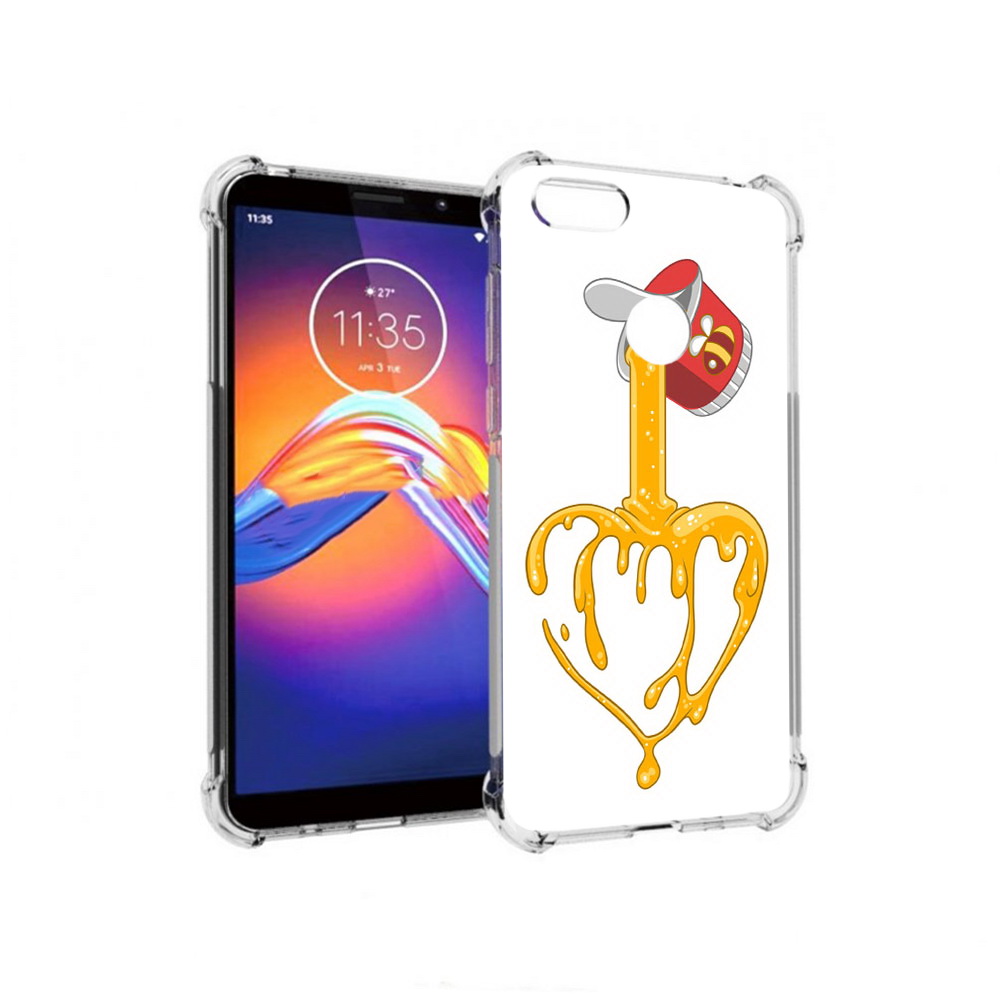 

Чехол MyPads Tocco для Motorola Moto E6 медовое сердце (PT227058.343.471), Прозрачный, Tocco