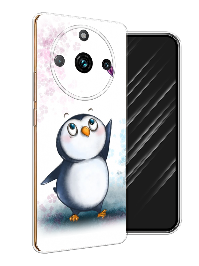 

Чехол Awog на Realme 11 "Пингвин и сердечко", Белый, 2514150-1