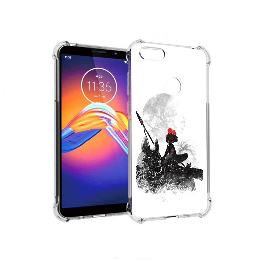 

Чехол MyPads Tocco для Motorola Moto E6 мононоке (PT227058.343.481), Прозрачный, Tocco