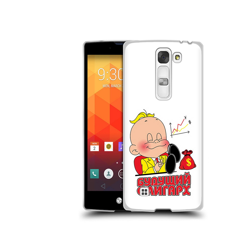 

Чехол MyPads Tocco для LG Magna Будущий олигарх (PT13410.79.37), Прозрачный, Tocco