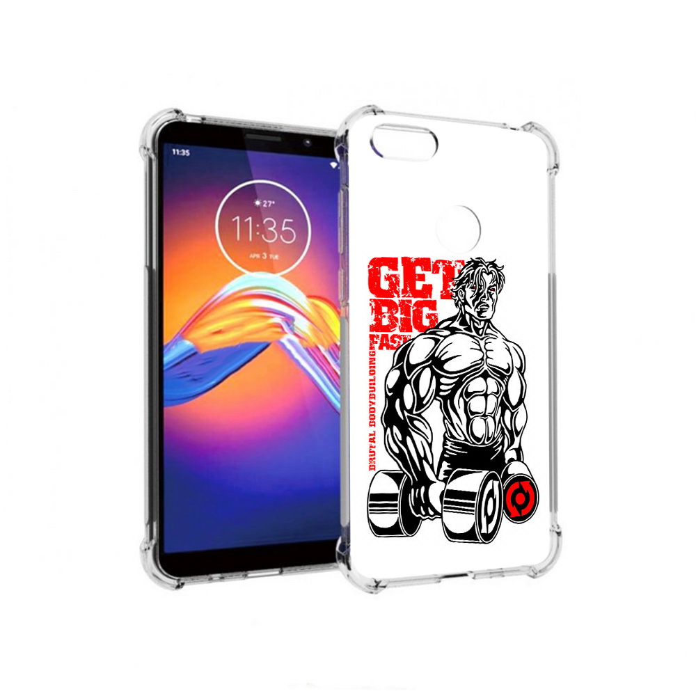 

Чехол MyPads Tocco для Motorola Moto E6 накаченное тело (PT227058.343.495), Прозрачный, Tocco
