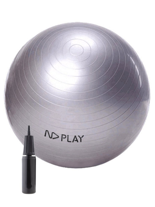 

Мяч ND Play 297576 серый, 75 см, с насосом