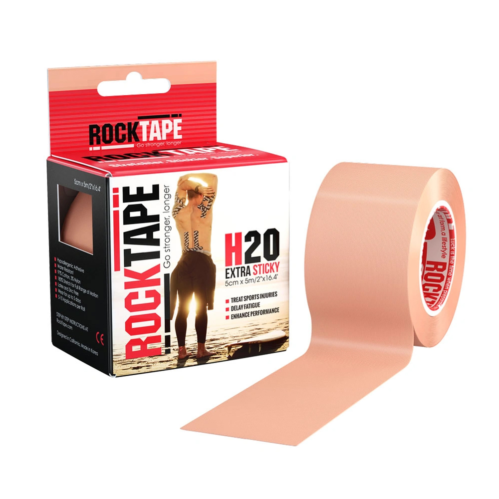 Кинезиотейп RockTape H2O бежевый 500 см