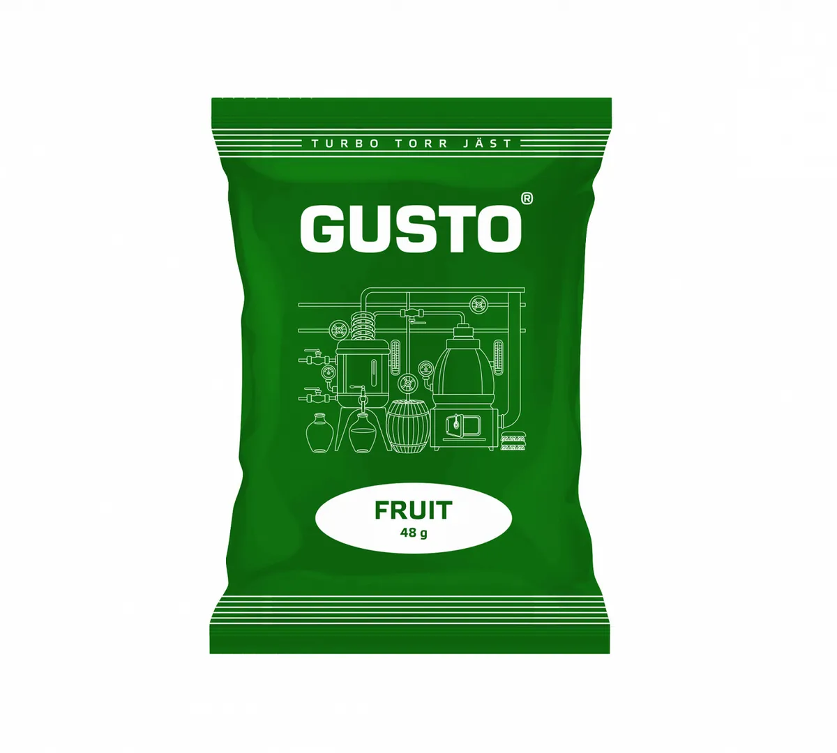 

Спиртовые турбо дрожжи GUSTO FRUIT 48 гр