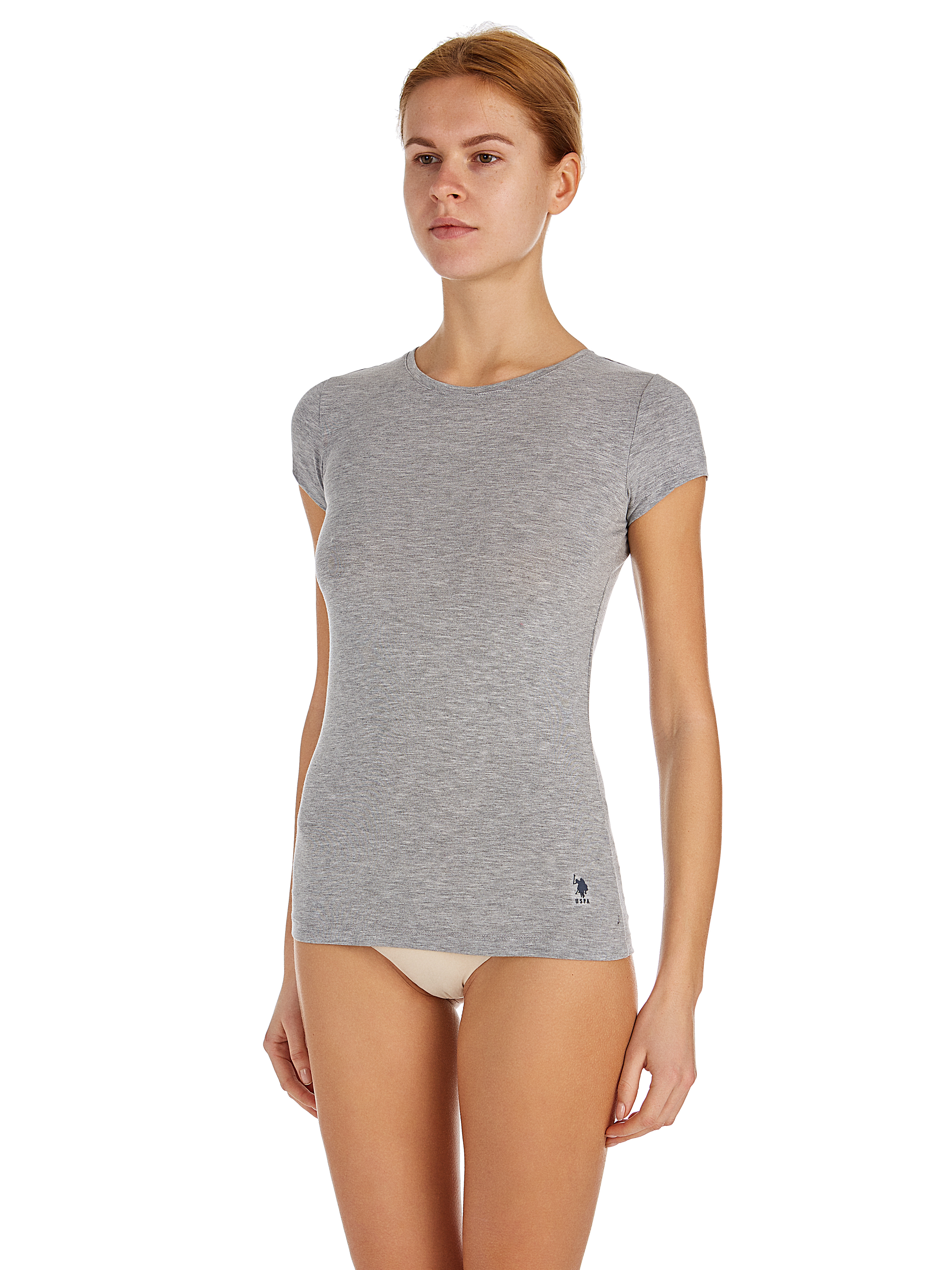 

Футболка домашняя женская U.S. POLO Assn. 66002 серая 36, 66002
