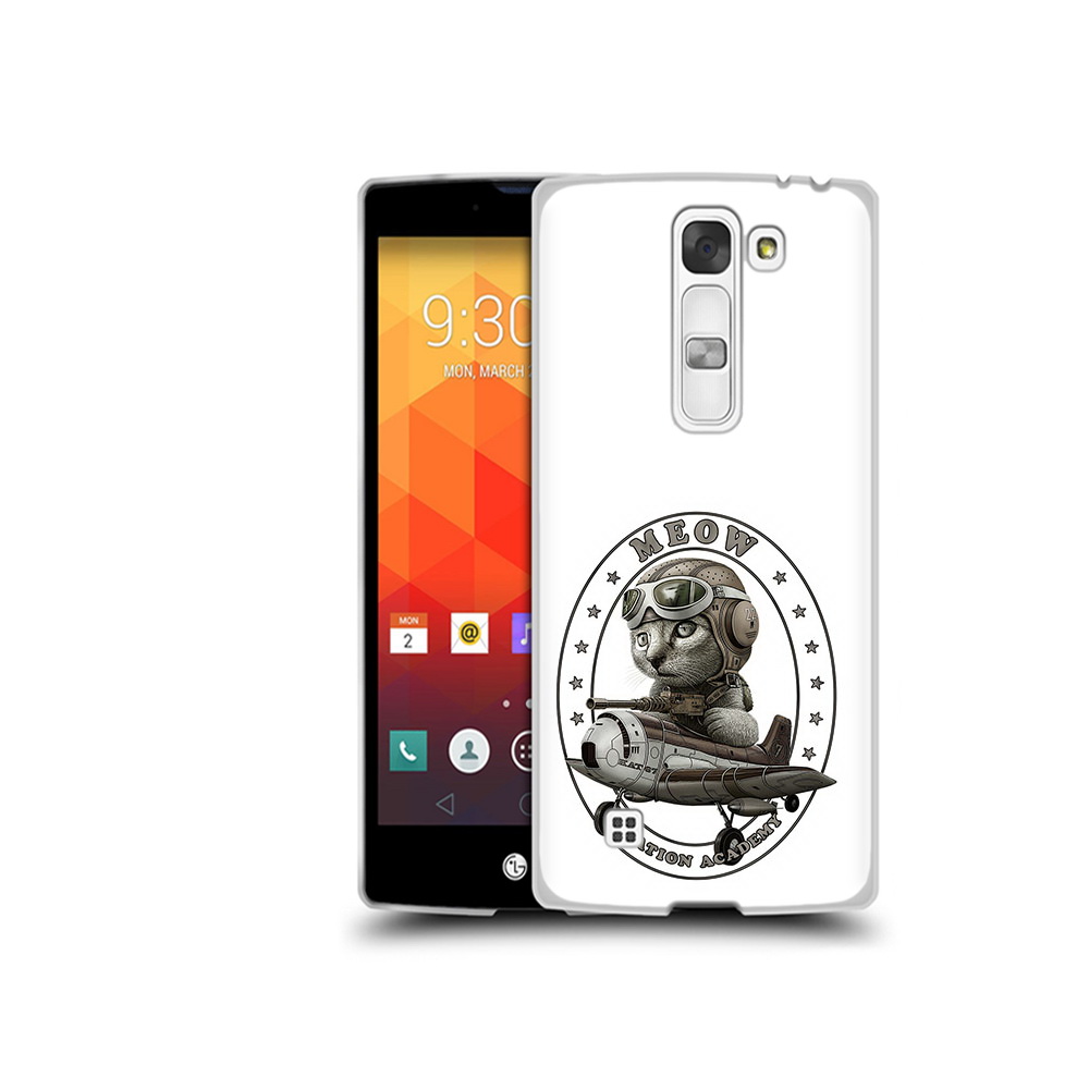 

Чехол MyPads Tocco для LG Magna кот в самолете (PT13410.79.395), Прозрачный, Tocco