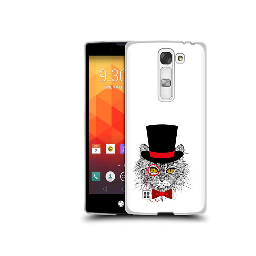 Чехол MyPads Tocco для LG Magna кот в шляпе (PT13410.79.397)
