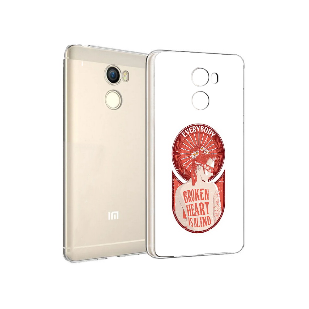 

Чехол MyPads Tocco для Xiaomi Redmi 4 девушка разбитое сердце (PT47306.287.310), Прозрачный, Tocco