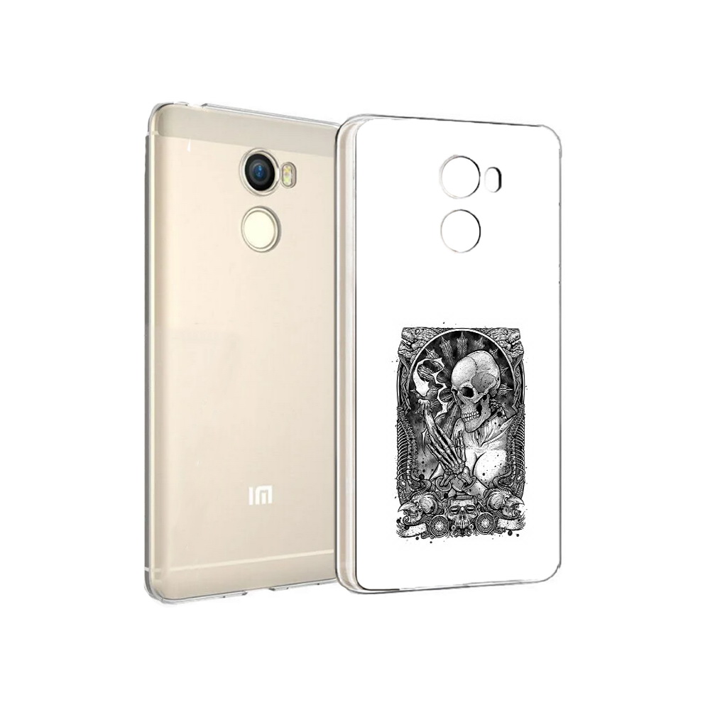 Чехол MyPads Tocco для Xiaomi Redmi 4 девушка скелет (PT47306.287.316)