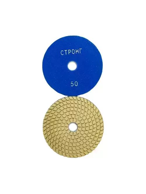 Черепашка АГШК - алмазный гибкий диск для влажной шлифовки D 125 мм, P 50, СТБ-312 резиновый опорный диск для агшк on