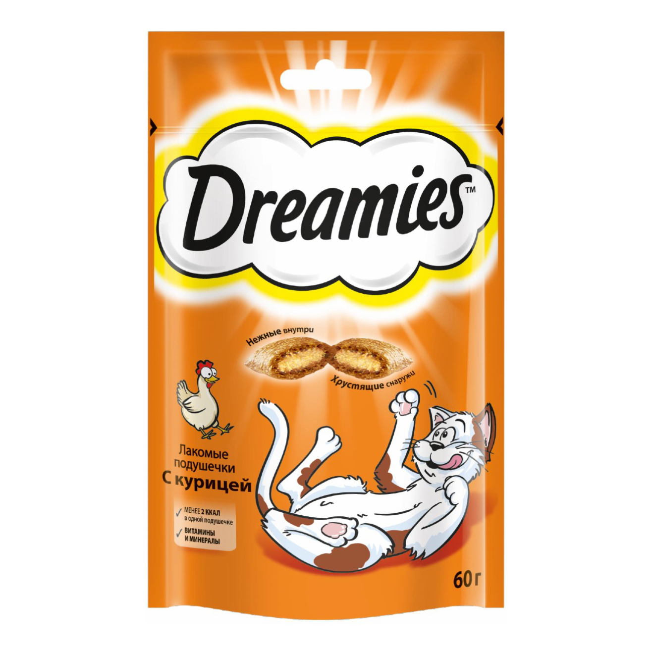 

Лакомство для кошек Dreamies с курицей 60 г