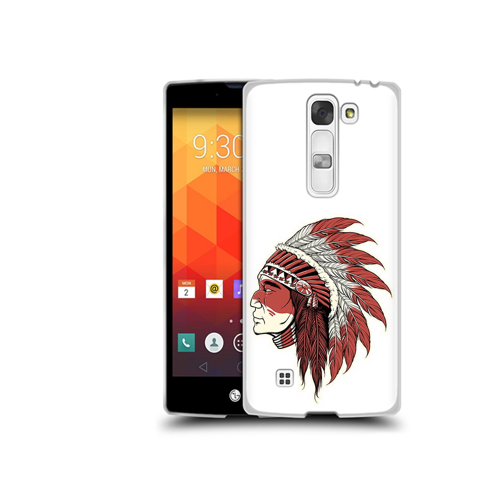 

Чехол MyPads Tocco для LG Magna красный индеец (PT13410.79.411), Прозрачный, Tocco