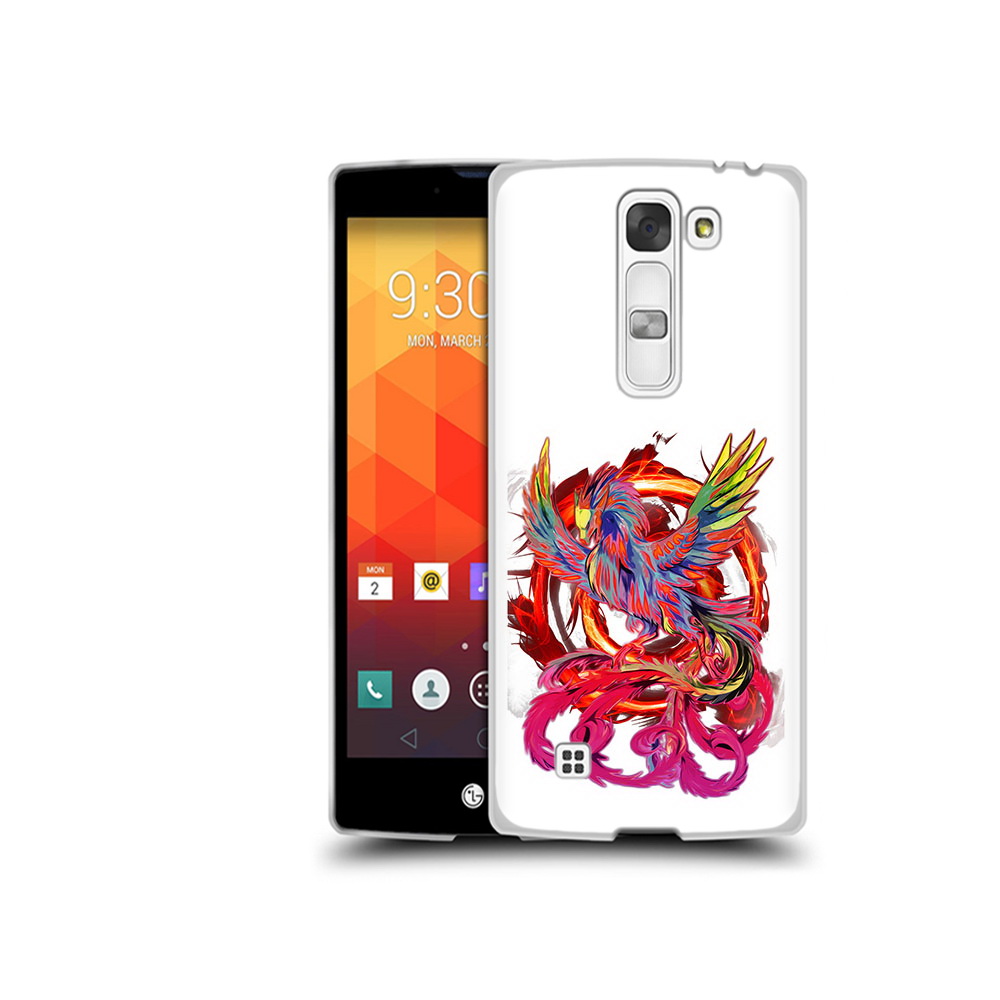 

Чехол MyPads Tocco для LG Magna красочный феникс (PT13410.79.414), Прозрачный, Tocco